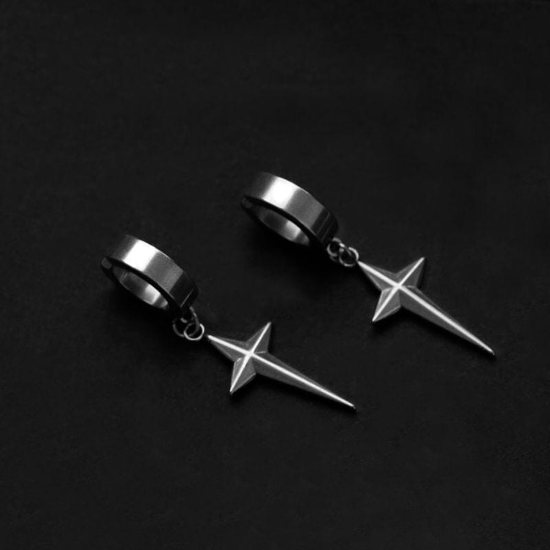 Star Drop Clip-on Earrings clip-on earrings LuxeFermoir 