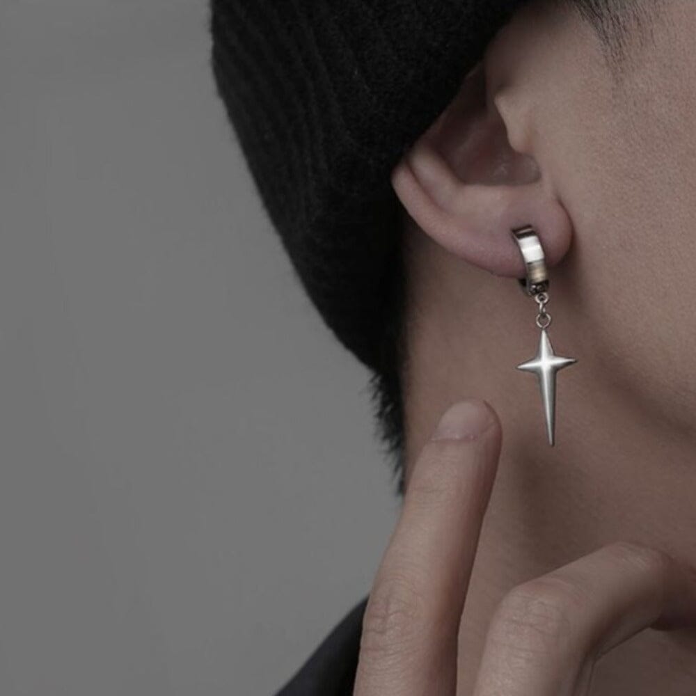 Star Drop Clip-on Earrings clip-on earrings LuxeFermoir 
